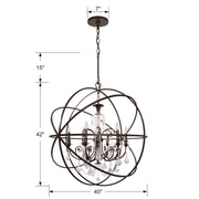 Crystorama 9219-EB-CL-MWP Solaris Six Light Chandelier English Bronze Alternate Image 2.jpg