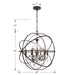 Crystorama 9219-EB-CL-MWP Solaris Six Light Chandelier English Bronze Alternate Image 2.jpg
