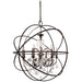 Crystorama 9219-EB-CL-MWP Solaris Six Light Chandelier English Bronze Main Image.jpg
