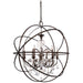 Crystorama 9219-EB-CL-S Solaris Six Light Chandelier English Bronze Main Image.jpg