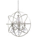 Crystorama 9219-OS-CL-MWP Solaris Six Light Chandelier Olde Silver Main Image.jpg