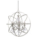 Crystorama 9219-OS-CL-S Solaris Six Light Chandelier Olde Silver Main Image.jpg