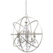 Crystorama 9219-OS-CL-SAQ Solaris Six Light Chandelier Olde Silver Main Image.jpg