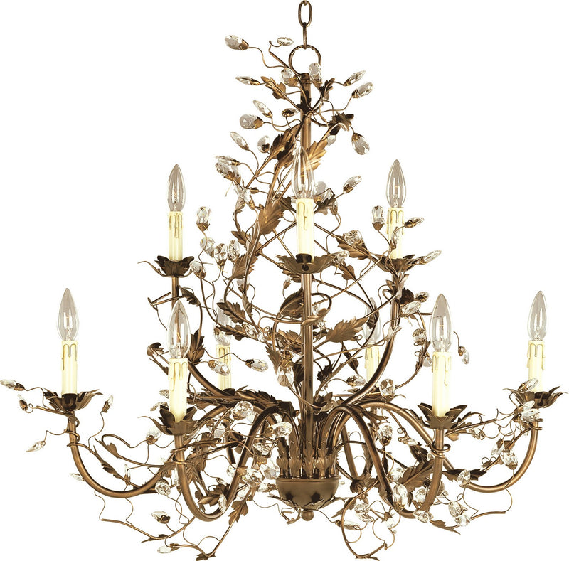 Maxim 2852EG Elegante Nine Light Chandelier, Etruscan Gold Alternate Image.jpg