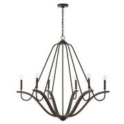 Capital Lighting 447662CK Clive Six Light Chandelier, Carbon Grey and Black Iron Alternate Image.jpg