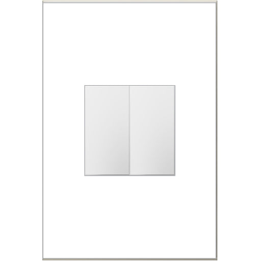 Legrand AABK1W4 Adorne Blank, Half-Size, White Alternate Image 1