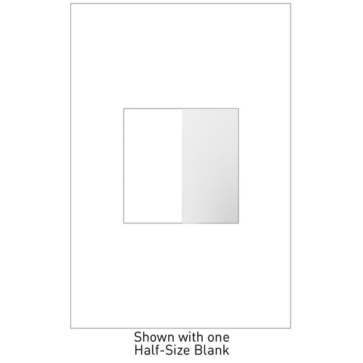 Legrand AABK1W4 Adorne Blank, Half-Size, White Main Image