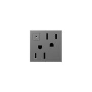 adorne® ARPS152M4 15A Energy-Saving On/Off Outlet, Magnesium Alternate Image.jpg