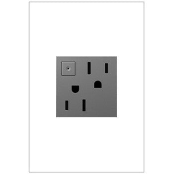 Legrand ARPS152M4 Adorne Energy-Saving On/Off Outlet, Magnesium Main Image