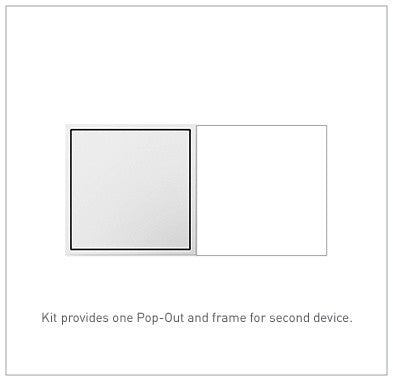 Legrand ARPTR152GW2 Adorne One-Gang Pop-Out Outlet, White Main Image