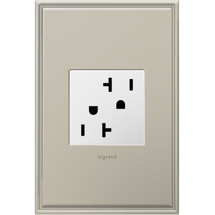 Legrand ARTR202W4 Adorne Tamper-Resistant Outlet, White Alternate Image 2