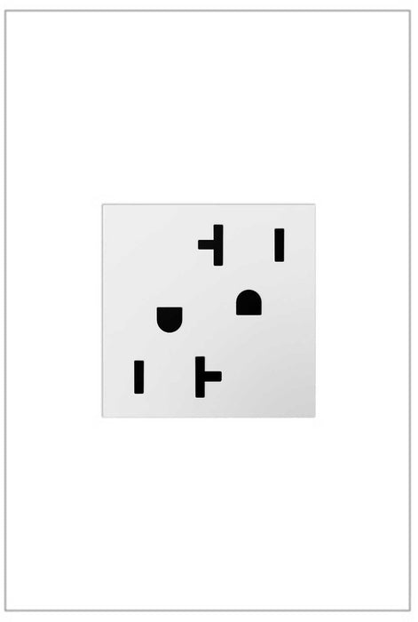 Legrand ARTR202W4 Adorne Tamper-Resistant Outlet, White Main Image