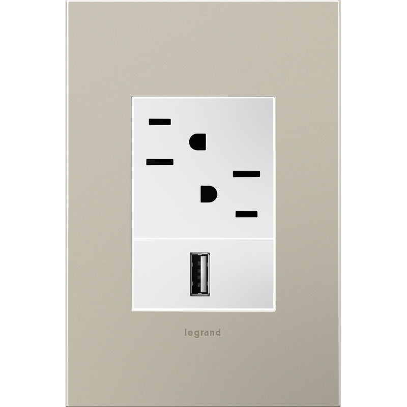 adorne® AWC1G3SN4 Satin Nickel One-Gang-Plus Screwless Wall Plate Alternate Image.jpg