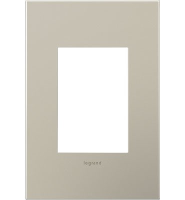 adorne® AWC1G3SN4 Satin Nickel One-Gang-Plus Screwless Wall Plate Main Image.jpg