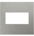 adorne® AWC2GBS4 Brushed Stainless Steel Two-Gang Screwless Wall Plate Main Image.jpg