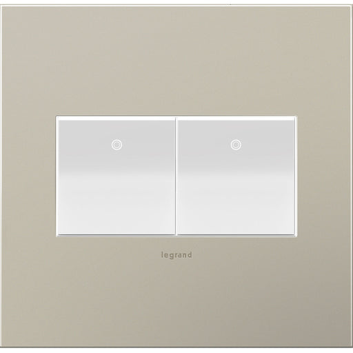 Legrand AWC2GSN4 Adorne Wall Plate, Nickel Alternate Image 1