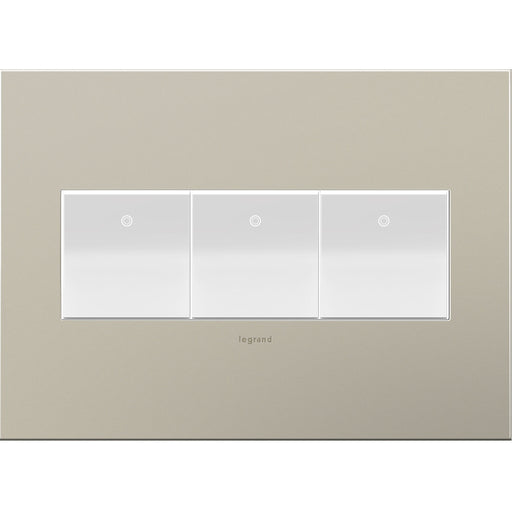 Legrand AWC3GSN4 Adorne Wall Plate, Nickel Alternate Image 1