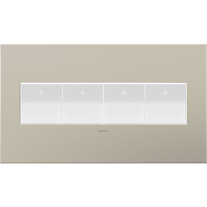 adorne® AWC4GSN4 Satin Nickel Four-Gang Screwless Wall Plate Alternate Image.jpg