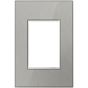 adorne® AWM1G3MS4 Brushed Stainless One-Gang-Plus Screwless Wall Plate Main Image.jpg