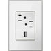 Legrand AWM1G3MW4 Adorne Gang Wall Plate, White Alternate Image 1