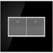 Legrand AWM2GMB4 Adorne Gang Wall Plate, Black Alternate Image 1