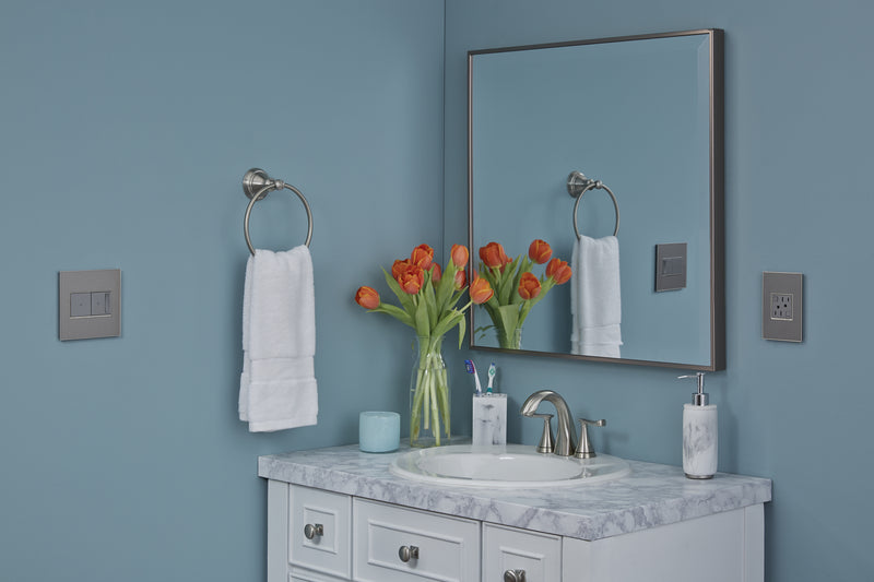 adorne® AWM2GMS4 Brushed Stainless Two-Gang Screwless Wall Plate Alternate Image 3.jpg