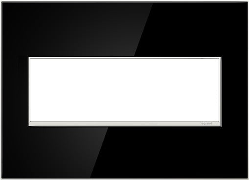 adorne® AWM3GMB4 Mirror Black Three-Gang Screwless Wall Plate Main Image.jpg
