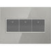 Legrand AWM3GMS4 Adorne Gang Wall Plate, Brushed Stainless Alternate Image 1