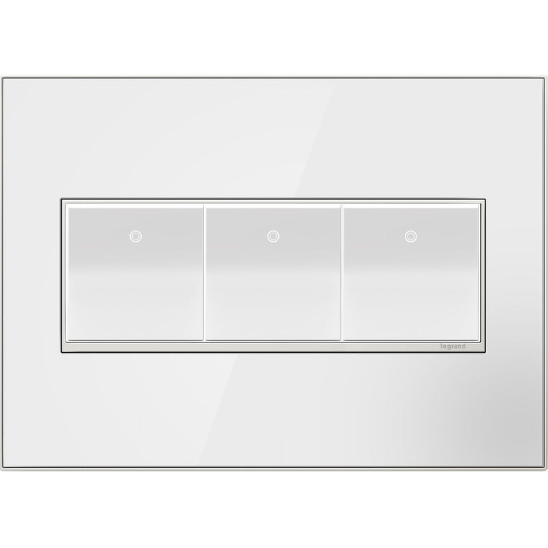 adorne® AWM3GMW4 Mirror White Three-Gang Screwless Wall Plate Alternate Image.jpg