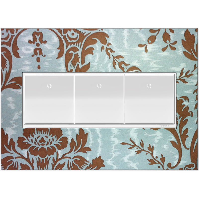 adorne® AWM3GW4 Custom Three-Gang Screwless Wall Plate, White Trim Alternate Image.jpg