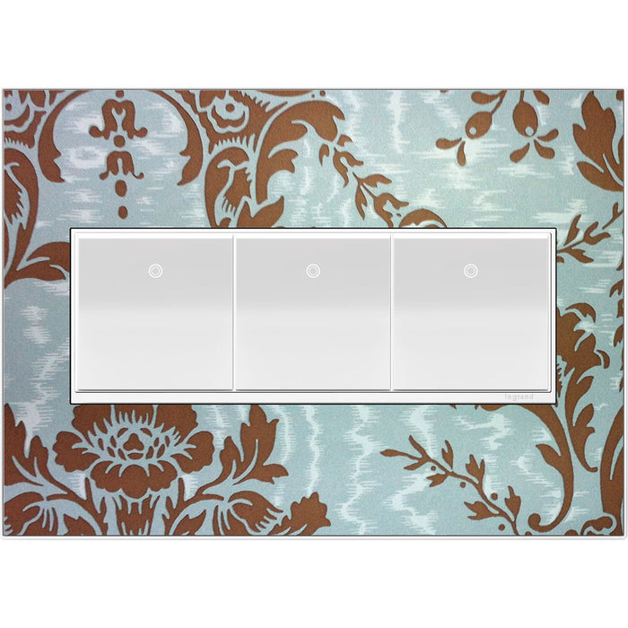 Legrand AWM3GW4 Adorne Gang Wall Plate, Custom Alternate Image 1