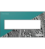 adorne® AWM4GM4 Custom Four-Gang Screwless Wall Plate, Magnesium Trim Main Image.jpg