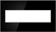 adorne® AWM4GMB4 Mirror Black Four-Gang Screwless Wall Plate Main Image.jpg
