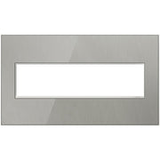 adorne® AWM4GMS4 Brushed Stainless Four-Gang Screwless Wall Plate Main Image.jpg