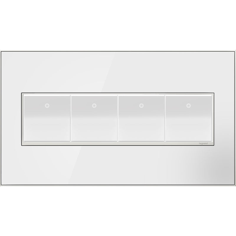 adorne® AWM4GMW4 Mirror White Four-Gang Screwless Wall Plate Alternate Image.jpg