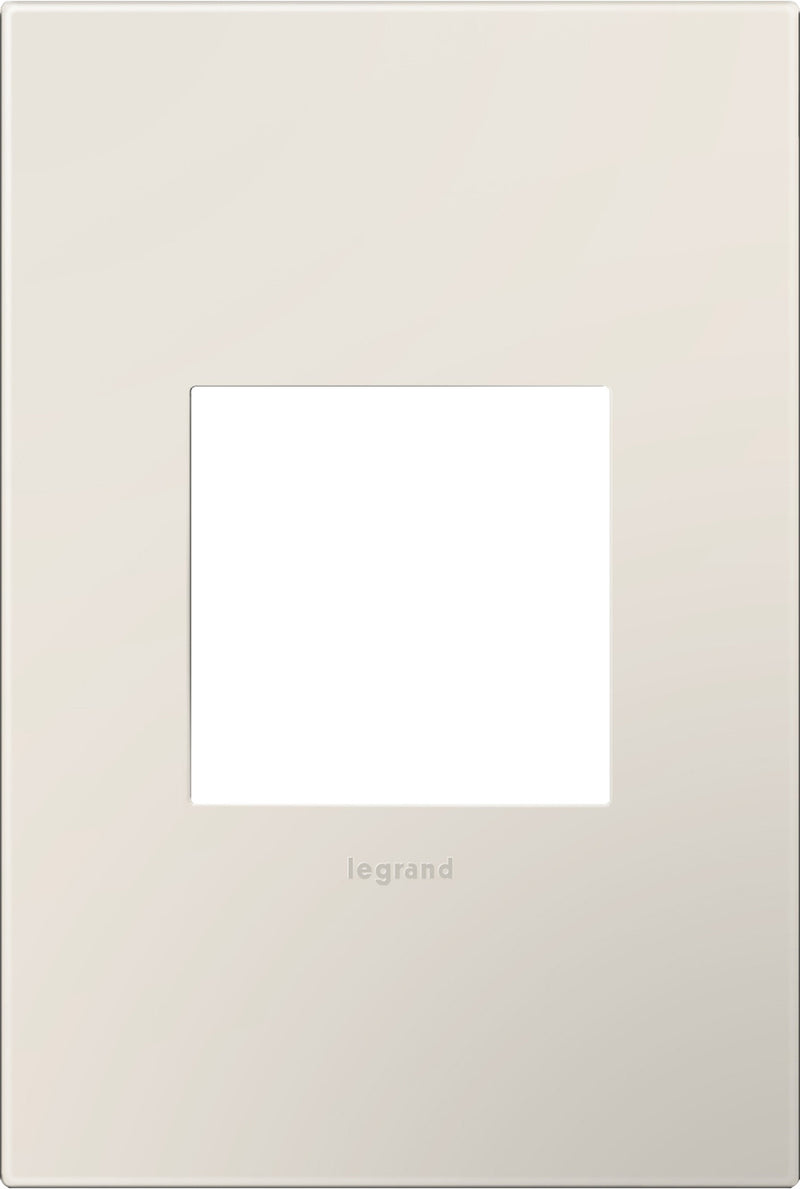 adorne AWP1G2LA6 Screwless 1-Gang Wall Plate, Satin Light Almond Main Image.jpg