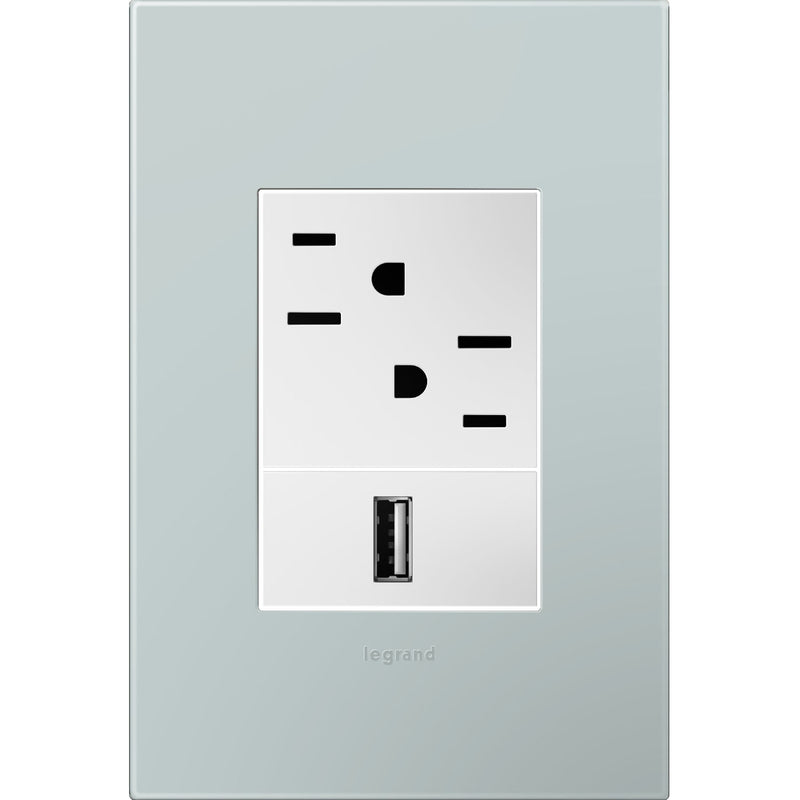 adorne® AWP1G3BL4 Pale Blue One-Gang-Plus Screwless Wall Plate Alternate Image.jpg
