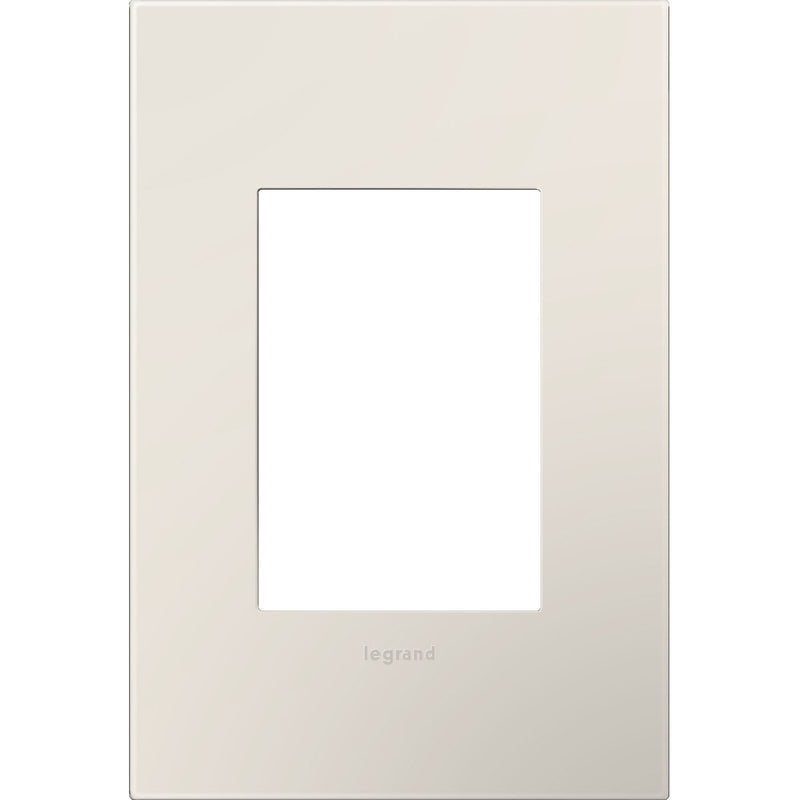 adorne AWP1G3LA4 Screwless 1-Gang+ Wall Plate, Satin Light Almond Main Image.jpg