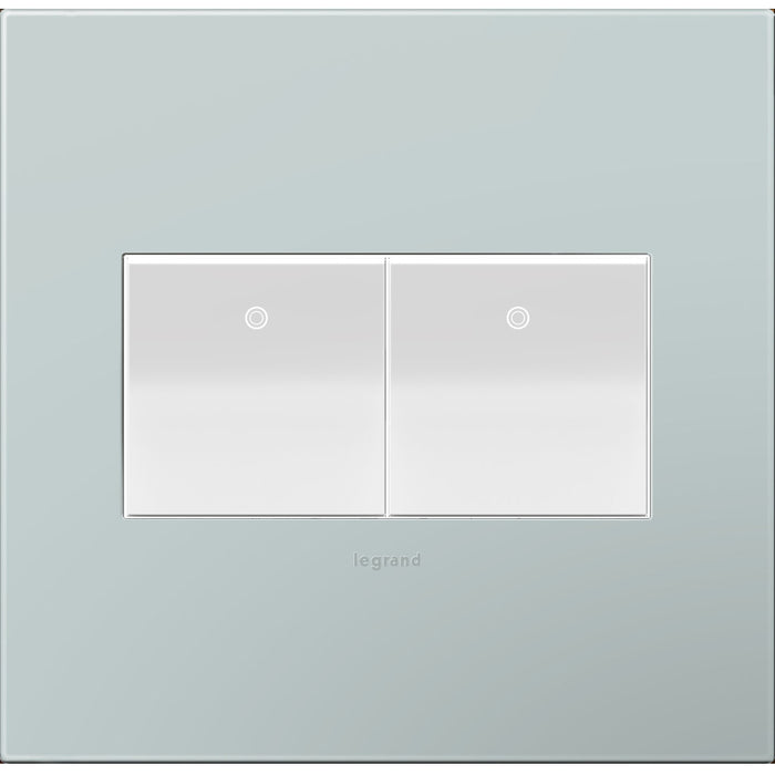 Legrand AWP2GBL4 Adorne Gang Wall Plate, Blue Alternate Image 1