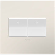 adorne AWP2GLA4 Screwless 2-Gang Wall Plate, Satin Light Almond Alternate Image.jpg