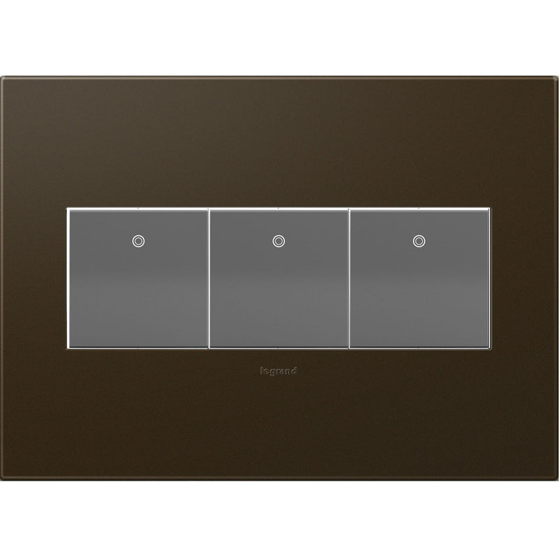 adorne® AWP3GBR4 Bronze Three-Gang Screwless Wall Plate Alternate Image.jpg