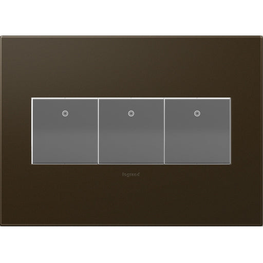 Legrand AWP3GBR4 Adorne Gang Wall Plate, Bronze Alternate Image 1