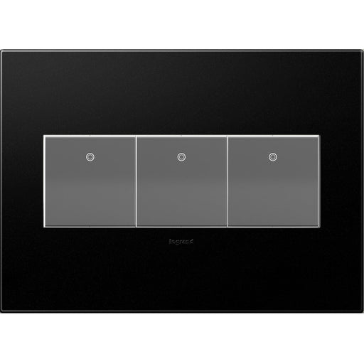 Legrand AWP3GGR4 Adorne Gang Wall Plate, Graphite Alternate Image 1