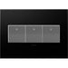 Legrand AWP3GGR4 Adorne Gang Wall Plate, Graphite Alternate Image 1