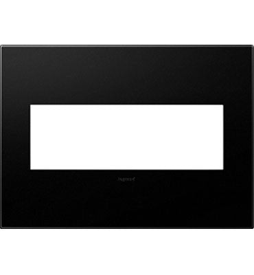 Legrand AWP3GGR4 Adorne Gang Wall Plate, Graphite Main Image