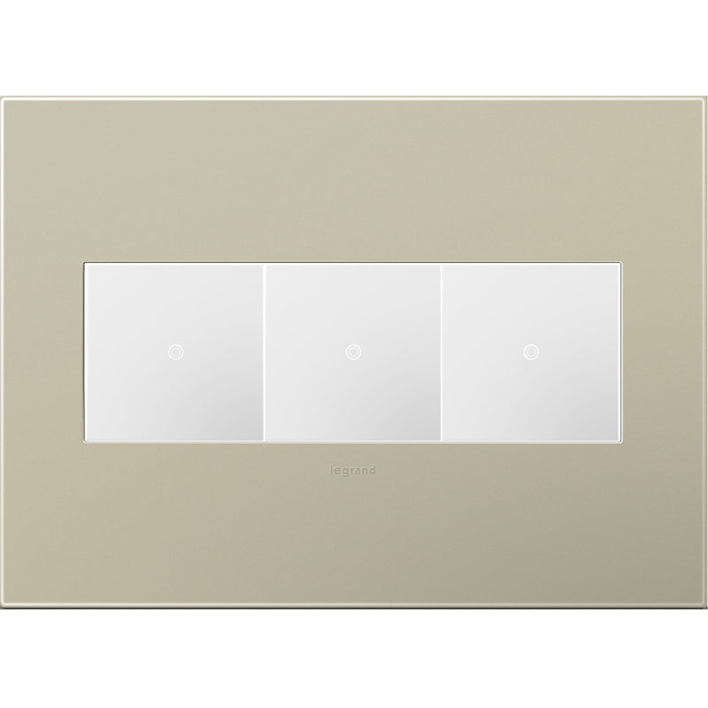 adorne® AWP3GTM4 Titanium Three-Gang Screwless Wall Plate Alternate Image.jpg