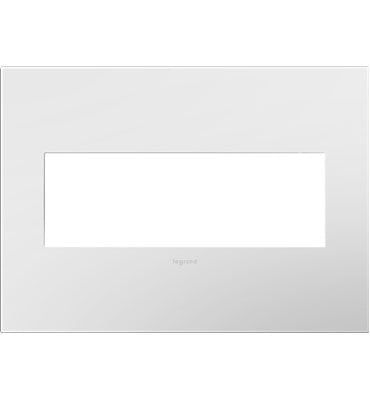 Legrand AWP3GWH4 Adorne Gang Wall Plate, White Main Image