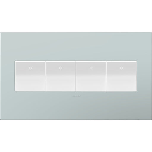 Legrand AWP4GBL4 Adorne Gang Wall Plate, Blue Alternate Image 1