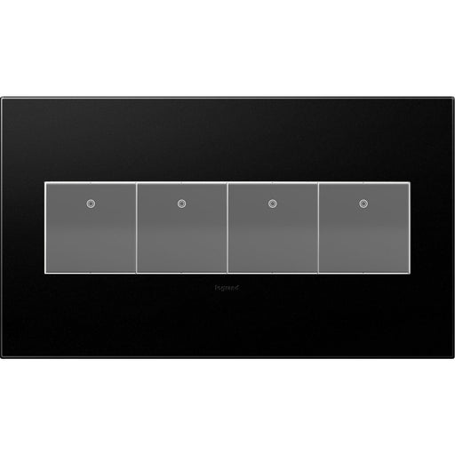 Legrand AWP4GGR4 Adorne Gang Wall Plate, Graphite Alternate Image 1