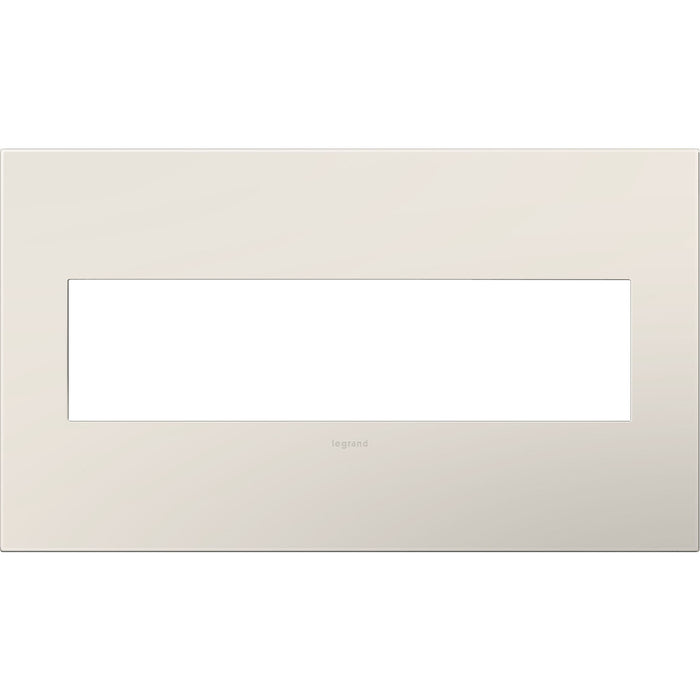 Legrand AWP4GLA4 Adorne Gang Wall Plate, Satin Light Almond Main Image